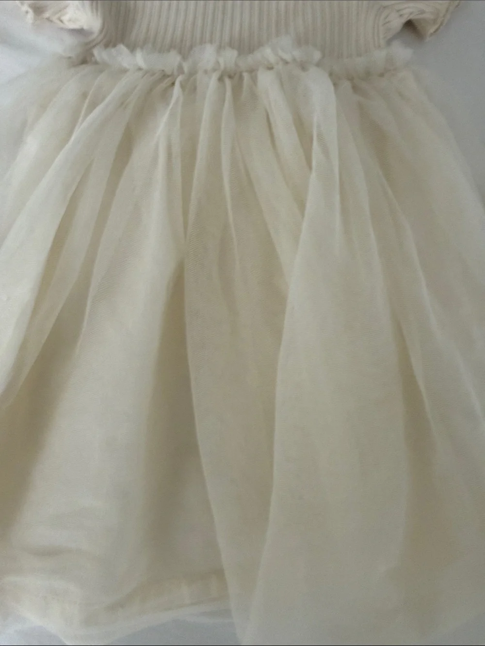 Zara Cream Tulle Ruffle Bodice dress size 18-24 months and Cat & Jack 12 months